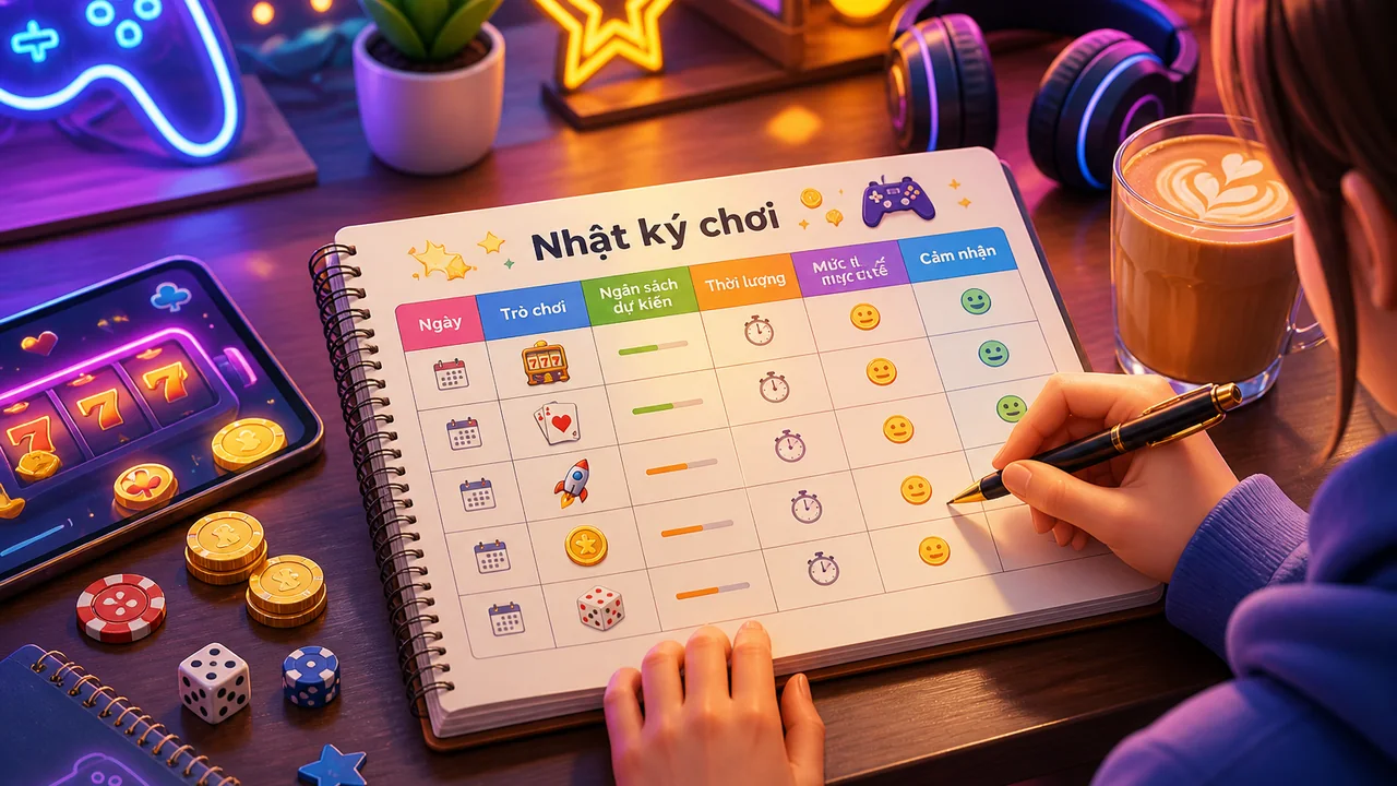 Nhật ký phiên chơi thông minh: mẫu theo dõi ngân sách và thời gian chơi Hi88